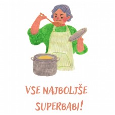 Papirnata darilna vrečka SUPERBABI Papirnata darilna vrečka SUPERBABI