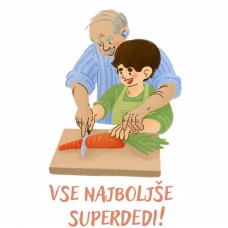 Papirnata darilna vrečka SUPERDEDI Papirnata darilna vrečka SUPERDEDI